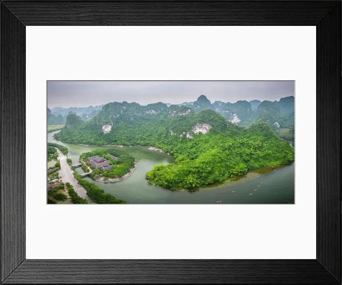 Framed Print : Di San temple, Trang An, Ninh Binh, Vietnam Framed Print : Di San temple, Trang An, Ninh Binh, Vietnam