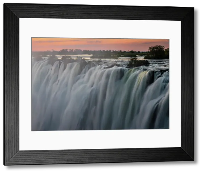 Framed Print : Victoria Falls at dusk, Livingstone, Zambia Framed Print : Victoria Falls at dusk, Livingstone, Zambia