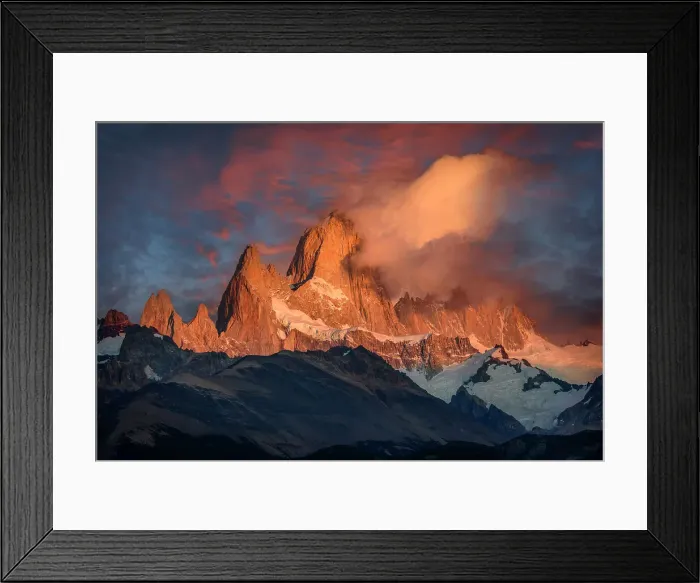 Framed Print : Patagonia, Argentina, El Chalten, Mount Fitz Roy