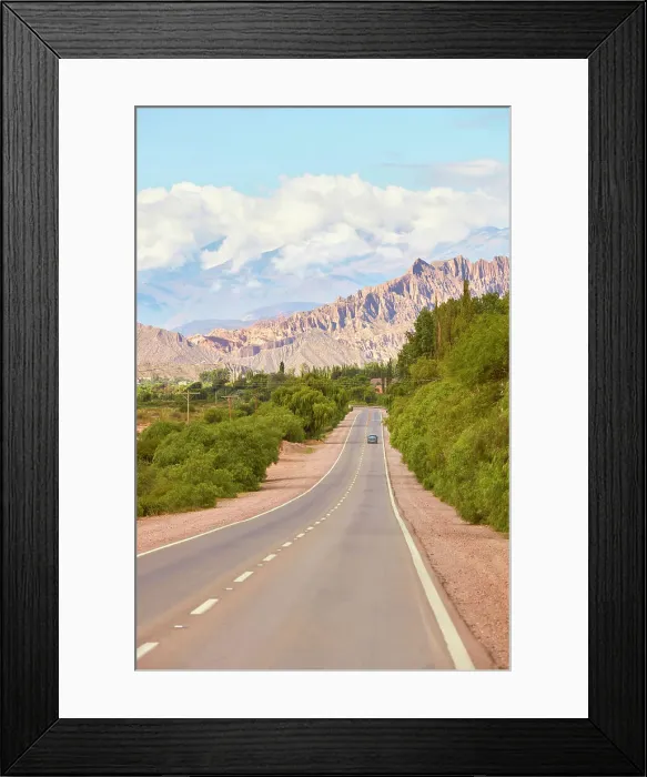 Framed Print : The main road of the Quebrada de Humahuaca with the mountains in background, Tilcara, Jujuy, Northwest Argentina Framed Print : The main road of the Quebrada de Humahuaca with the mountains in background, Tilcara, Jujuy, Northwest Argentina