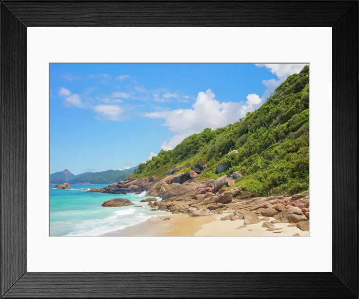 Framed Print : The Lopes Mendes beach, Ilha Grande, Angra dos Reis, Rio de Janeiro, Brazil