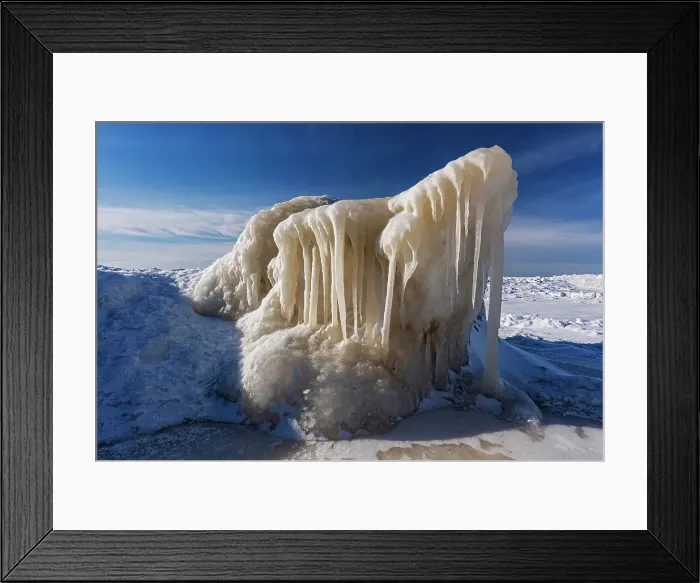 Framed Print : Ice block on the shore of Lake Winnipeg Victoria Beach Provincial Park, Manitoba, Canada Framed Print : Ice block on the shore of Lake Winnipeg Victoria Beach Provincial Park, Manitoba, Canada