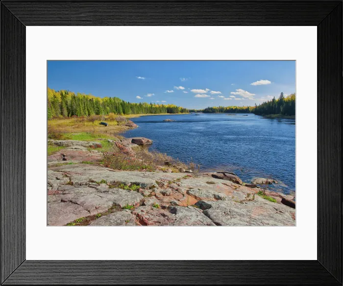 Framed Print : Autumn on the Pigeon River near Berens River Rice River Road near Berens River, Manitoba, Canada Framed Print : Autumn on the Pigeon River near Berens River Rice River Road near Berens River, Manitoba, Canada