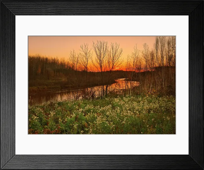 Framed Print : Sandy River at dawn Highway 304 near Manigotogan, Manitoba, Canada Framed Print : Sandy River at dawn Highway 304 near Manigotogan, Manitoba, Canada