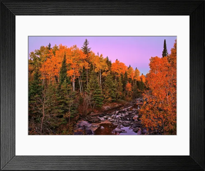 Framed Print : O'Hanley River at dawn Highway 304 near Manigotogan, Manitoba, Canada Framed Print : O'Hanley River at dawn Highway 304 near Manigotogan, Manitoba, Canada