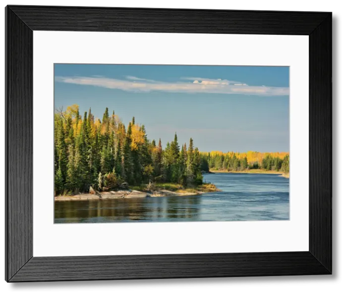 Framed Print : Autumn on the Pigeon River near Berens River Rice River Road near Berens River, Manitoba, Canada Framed Print : Autumn on the Pigeon River near Berens River Rice River Road near Berens River, Manitoba, Canada