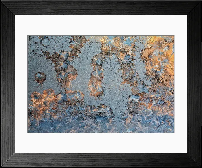 Framed Print : Window frost patterns, Winnipeg, Manitoba, Canada Framed Print : Window frost patterns, Winnipeg, Manitoba, Canada