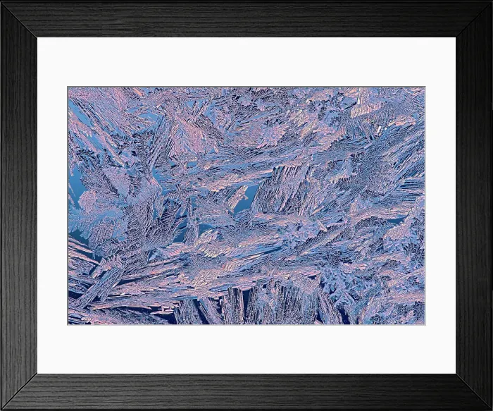 Framed Print : Ice patterns on window at sunrise, Winnipeg, Manitoba, Canada Framed Print : Ice patterns on window at sunrise, Winnipeg, Manitoba, Canada