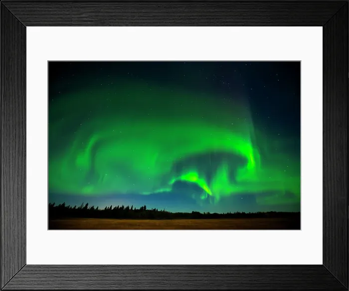 Framed Print : Northern lights (Aurora borealis) Birds Hill Provincal Park, Manitoba, Canada Framed Print : Northern lights (Aurora borealis) Birds Hill Provincal Park, Manitoba, Canada