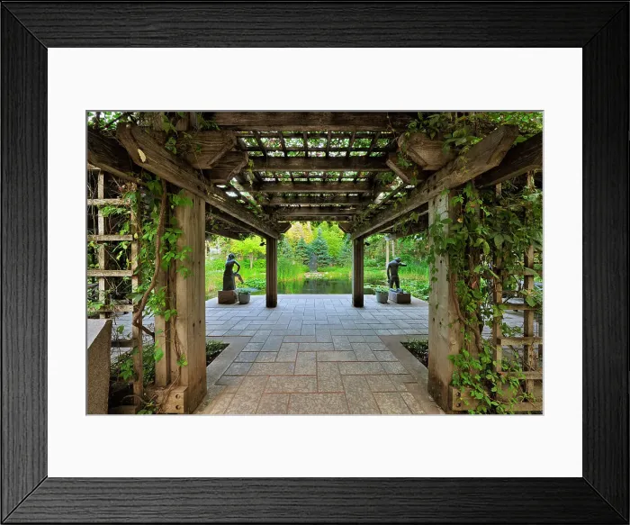 Framed Print : Leo Mol Gardens. Bronze sculptures by internationally recognized sculptor Leo Mol. Assiniboine Park, Winnipeg, Manitoba, Canada Framed Print : Leo Mol Gardens. Bronze sculptures by internationally recognized sculptor Leo Mol. Assiniboine Park, Winnipeg, Manitoba, Canada