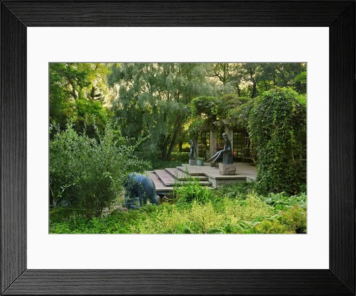 Framed Print : Leo Mol Gardens. Bronze sculptures by internationally recognized sculptor Leo Mol. Assiniboine Park, Winnipeg, Manitoba, Canada Framed Print : Leo Mol Gardens. Bronze sculptures by internationally recognized sculptor Leo Mol. Assiniboine Park, Winnipeg, Manitoba, Canada