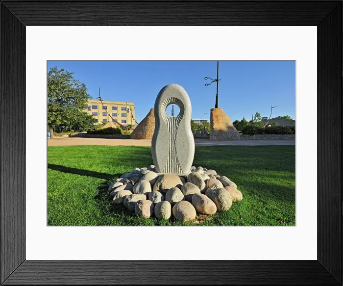 Framed Print : Monument for missing and murdered women at The Forks, Winnipeg, Manitoba, Canada