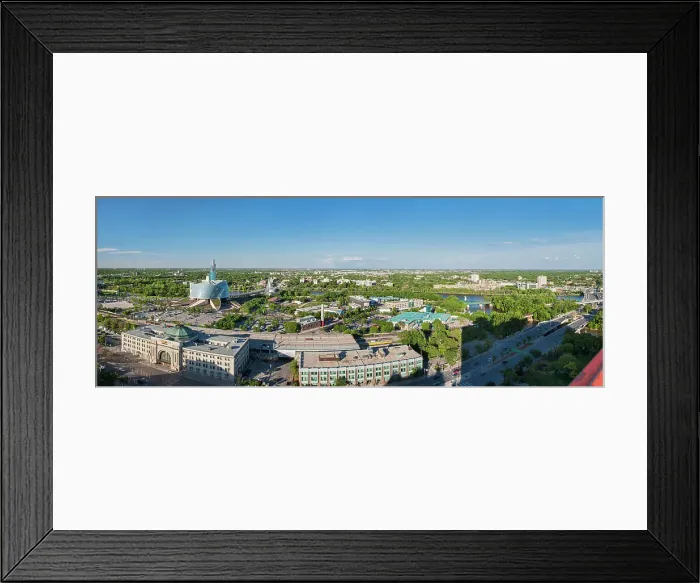 Framed Print : Aerial view of Winnipeg's St. Boniface neighbourhood with Canadian Museum for Human Rights, Winnipeg, Manitoba, Canada Framed Print : Aerial view of Winnipeg's St. Boniface neighbourhood with Canadian Museum for Human Rights, Winnipeg, Manitoba, Canada