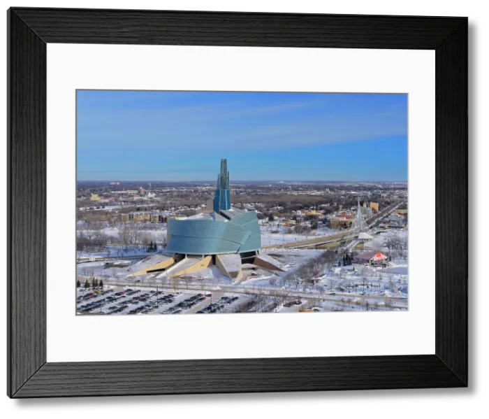 Framed Print : Aerial view of the Canadian Museum for Human Rights (CMHR), Winnipeg, Manitoba, Canada Framed Print : Aerial view of the Canadian Museum for Human Rights (CMHR), Winnipeg, Manitoba, Canada