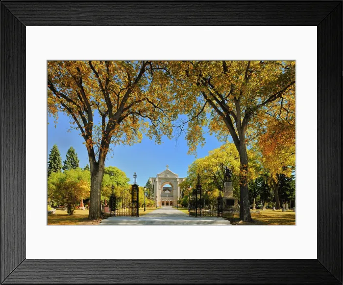 Framed Print : St. Boniface Cathedral in autumn. 5th church on the same site, Winnipeg, Manitoba, Canada Framed Print : St. Boniface Cathedral in autumn. 5th church on the same site, Winnipeg, Manitoba, Canada