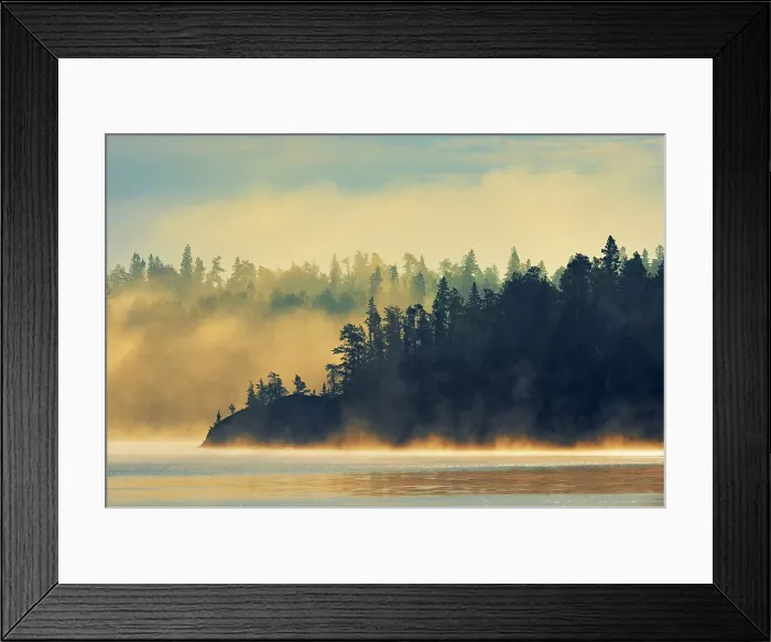 Framed Print : Caddy Lake in fog at sunrise Whiteshell Provincial Park, Manitoba, Canada Framed Print : Caddy Lake in fog at sunrise Whiteshell Provincial Park, Manitoba, Canada