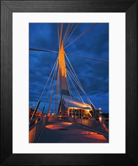 Framed Print : Provencher Bridge over the Red River, Winnipeg, Manitoba, Canada Framed Print : Provencher Bridge over the Red River, Winnipeg, Manitoba, Canada