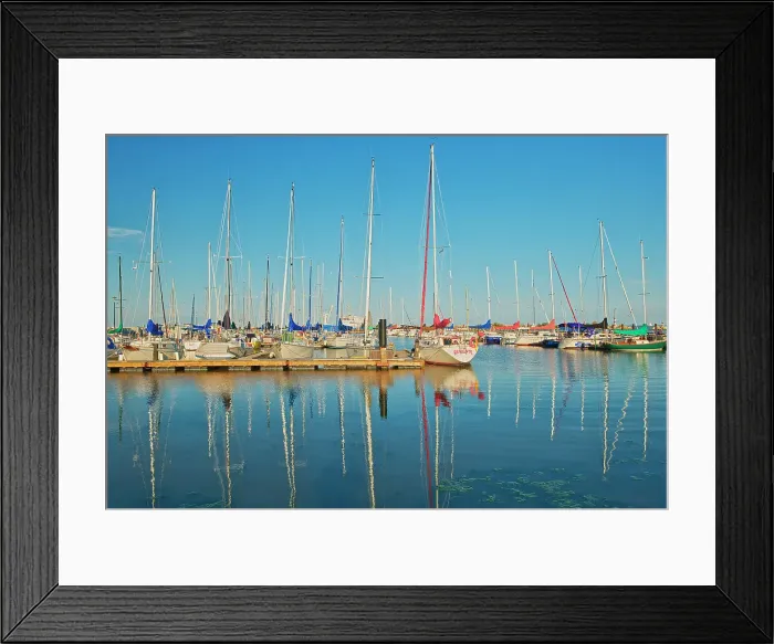 Framed Print : Sailboats in marina on Lake Winnipeg. Gimli, Manitoba, Canada Framed Print : Sailboats in marina on Lake Winnipeg. Gimli, Manitoba, Canada