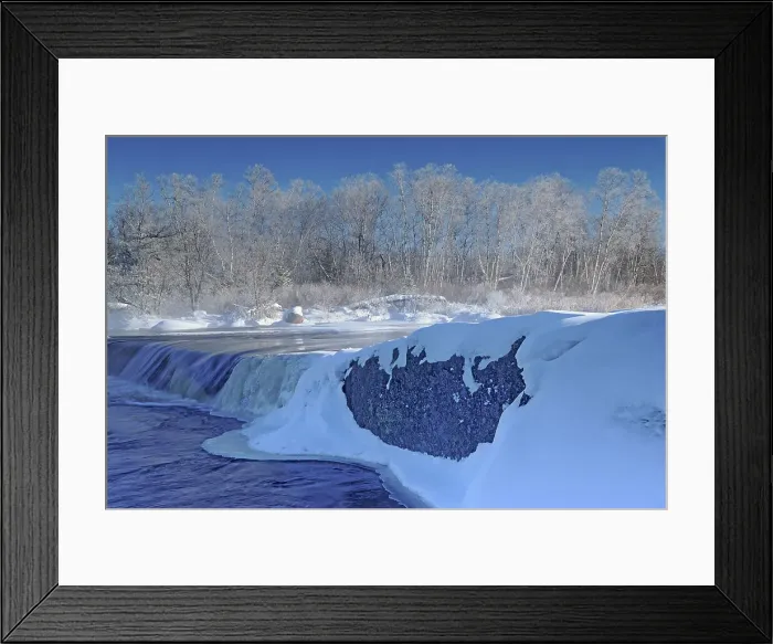 Framed Print : Rainbow Falls on White Lake Whiteshell Provincial Park, Manitoba, Canada