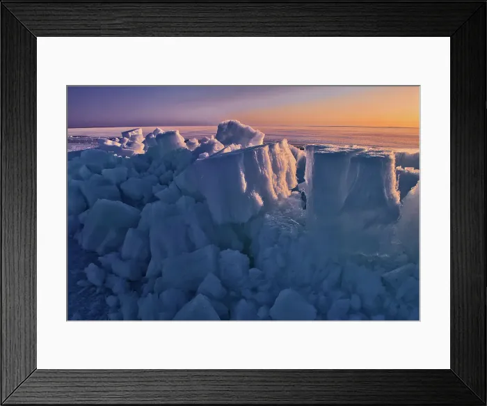 Framed Print : Ice on Lake Winnipeg at sunrise Winnipeg Beach, Manitoba, Canada Framed Print : Ice on Lake Winnipeg at sunrise Winnipeg Beach, Manitoba, Canada