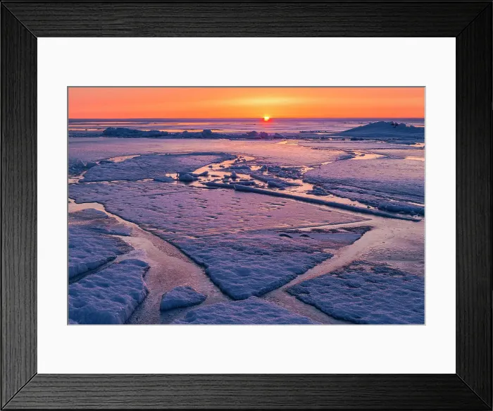 Framed Print : Ice on Lake Winnipeg at sunrise Winnipeg Beach, Manitoba, Canada Framed Print : Ice on Lake Winnipeg at sunrise Winnipeg Beach, Manitoba, Canada