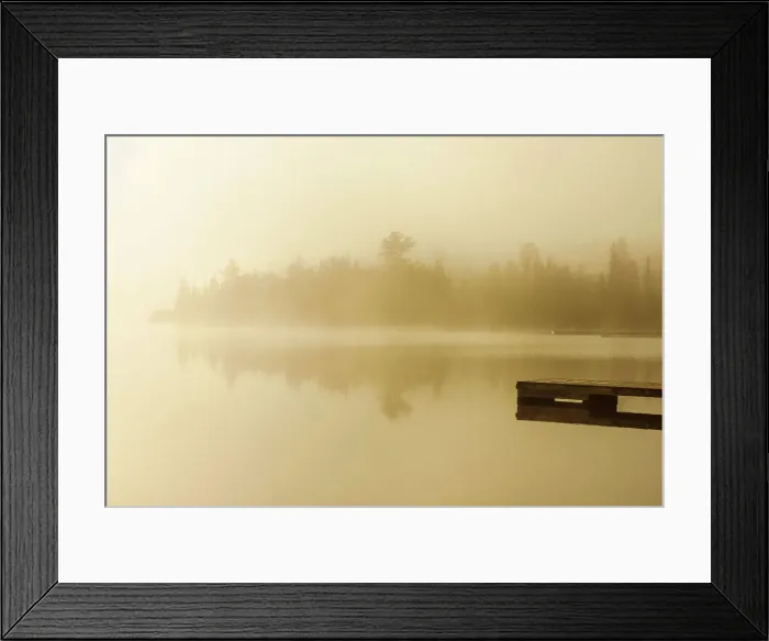 Framed Print : Sunrise and fog on Lyons Lake Whiteshell Provincial Park, Manitoba, Canada Framed Print : Sunrise and fog on Lyons Lake Whiteshell Provincial Park, Manitoba, Canada