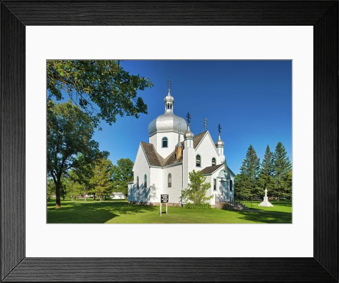 Framed Print : St. Michael's Ukrainian Greek Orthodox Church (first permanent Ukrainian church erected in Canada), Manitoba, Canada Framed Print : St. Michael's Ukrainian Greek Orthodox Church (first permanent Ukrainian church erected in Canada), Manitoba, Canada