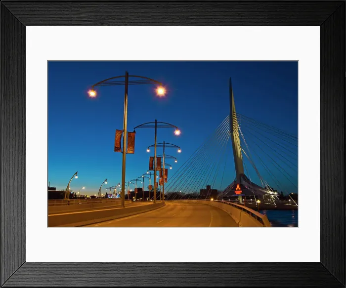 Framed Print : Provencher Bridge over the Red River, Winnipeg, Manitoba, Canada Framed Print : Provencher Bridge over the Red River, Winnipeg, Manitoba, Canada
