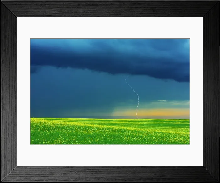 Framed Print : Lightning strike during rain storm on the Canadian Prairie Deloraine, Manitoba, Canada Framed Print : Lightning strike during rain storm on the Canadian Prairie Deloraine, Manitoba, Canada