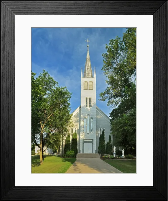 Framed Print : Exterior of Saint Léon Church, established in 1894, St. Leon, Manitoba, Canada St. Leon, Manitoba, Canada Framed Print : Exterior of Saint Léon Church, established in 1894, St. Leon, Manitoba, Canada St. Leon, Manitoba, Canada