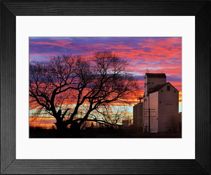 Framed Print : Grain elevator st sunrise Dugald, Manitoba, Canada Framed Print : Grain elevator st sunrise Dugald, Manitoba, Canada