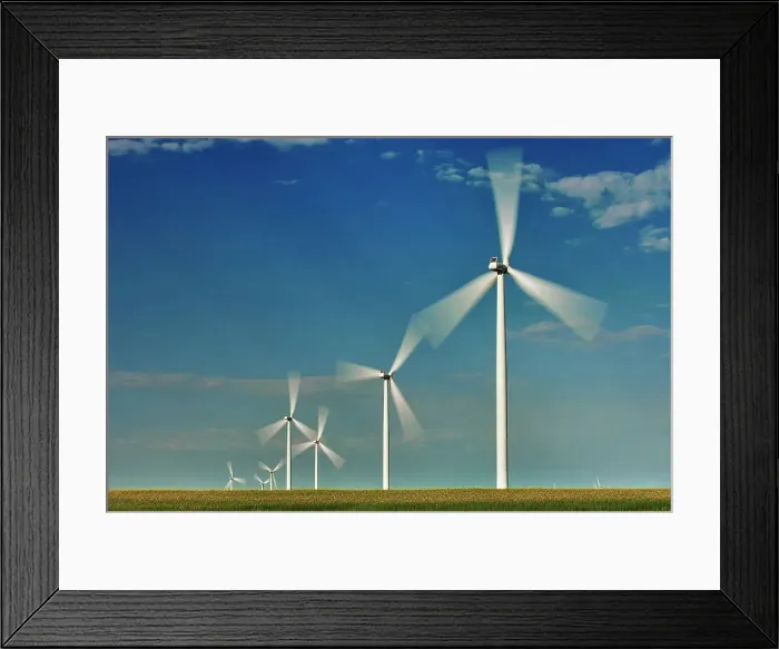 Framed Print : Wind turbines and canola crop Somerset, Manitoba, Canada Framed Print : Wind turbines and canola crop Somerset, Manitoba, Canada