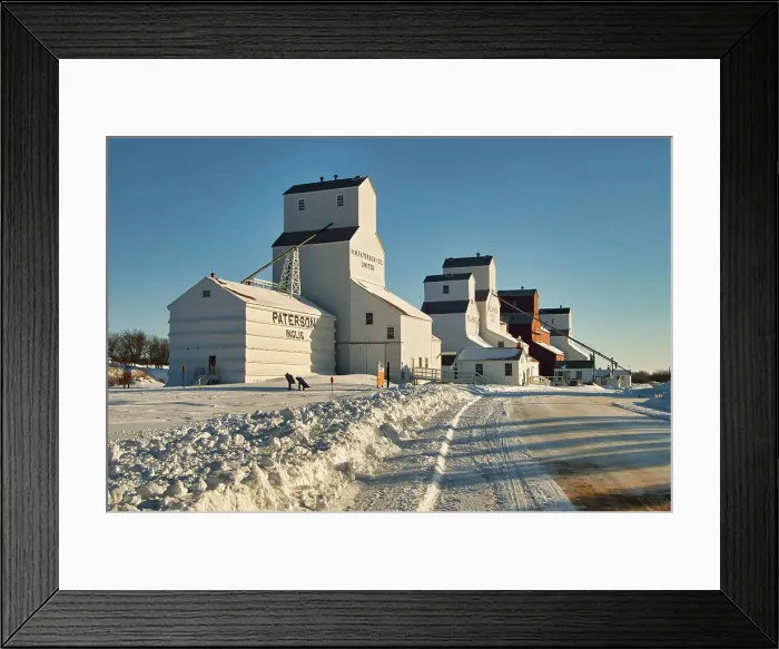 Framed Print : Heritage grain elevators Inglis, Manitoba, Canada Framed Print : Heritage grain elevators Inglis, Manitoba, Canada