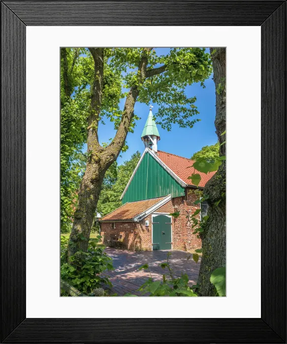 Framed Print : Old island church in the village center of Spiekeroog, East Frisian Islands, East Frisia, Lower Saxony, Germany Framed Print : Old island church in the village center of Spiekeroog, East Frisian Islands, East Frisia, Lower Saxony, Germany