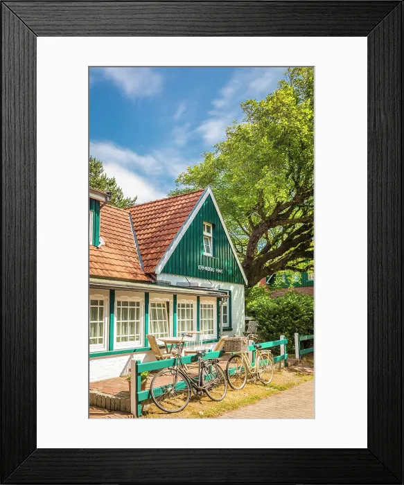 Framed Print : Typical houses in the village center of Spiekeroog, East Frisian Islands, East Frisia, Lower Saxony, Germany Framed Print : Typical houses in the village center of Spiekeroog, East Frisian Islands, East Frisia, Lower Saxony, Germany