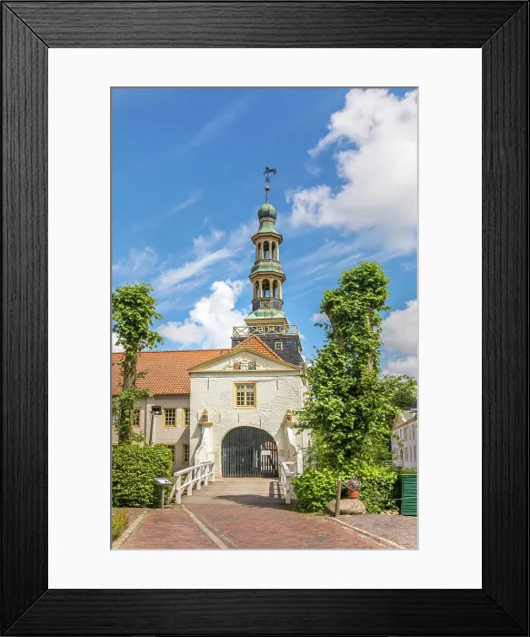 Framed Print : Entrance portal of the Norderburg moated castle, Dornum, East Frisia, Lower Saxony, Germany Framed Print : Entrance portal of the Norderburg moated castle, Dornum, East Frisia, Lower Saxony, Germany