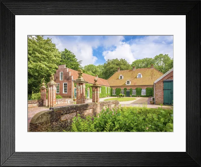 Framed Print : Osterburg in Groothusen, Krummhoern, East Frisia, Lower Saxony, Germany Framed Print : Osterburg in Groothusen, Krummhoern, East Frisia, Lower Saxony, Germany
