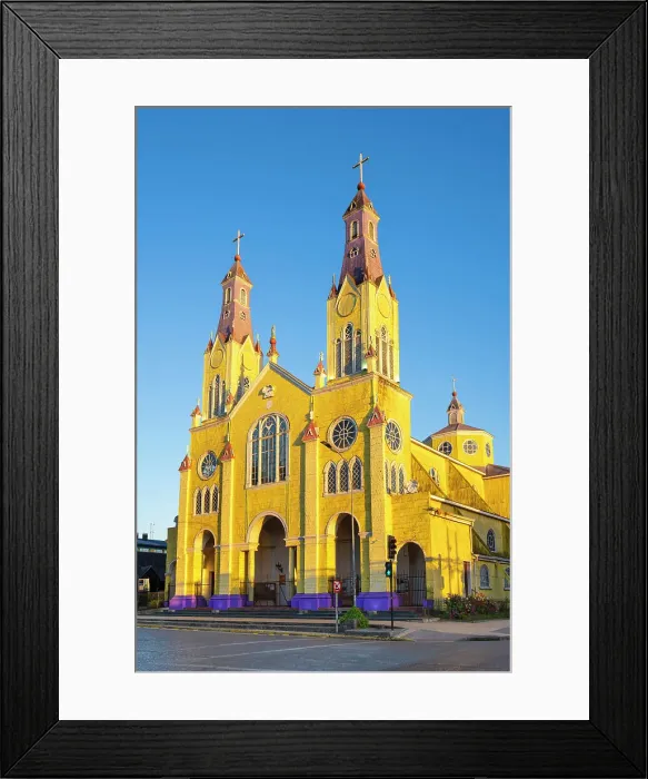Framed Print : Iglesia de San Francisco Church at sunrise, Castro, UNESCO, Chiloe Island, Chiloe Province, Los Lagos Region, Chile Framed Print : Iglesia de San Francisco Church at sunrise, Castro, UNESCO, Chiloe Island, Chiloe Province, Los Lagos Region, Chile