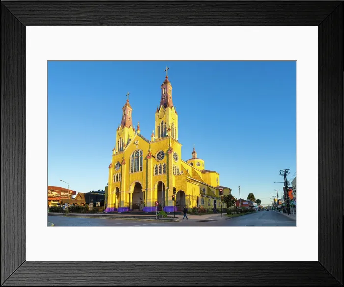 Framed Print : Iglesia de San Francisco Church at sunrise, Castro, UNESCO, Chiloe Island, Chiloe Province, Los Lagos Region, Chile Framed Print : Iglesia de San Francisco Church at sunrise, Castro, UNESCO, Chiloe Island, Chiloe Province, Los Lagos Region, Chile