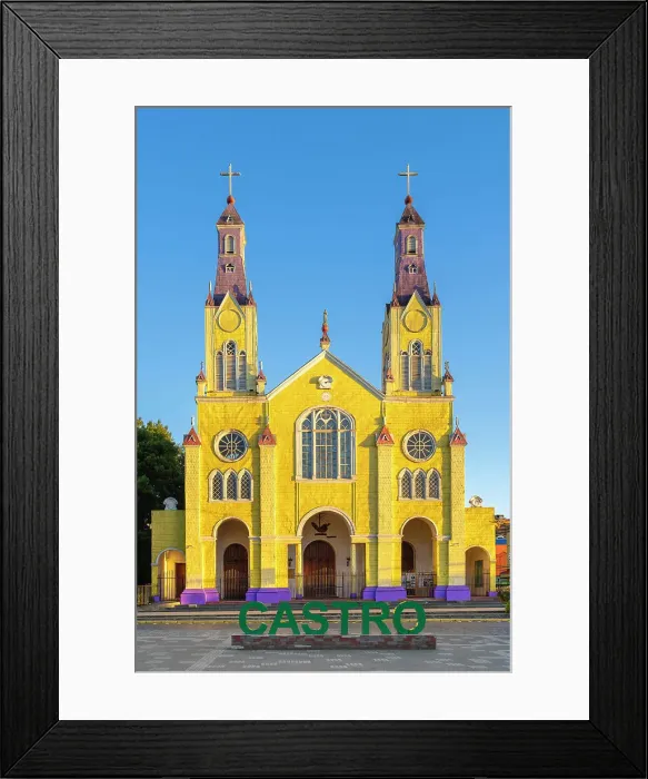 Framed Print : Iglesia de San Francisco Church at sunrise, Castro, UNESCO, Chiloe Island, Chiloe Province, Los Lagos Region, Chile Framed Print : Iglesia de San Francisco Church at sunrise, Castro, UNESCO, Chiloe Island, Chiloe Province, Los Lagos Region, Chile