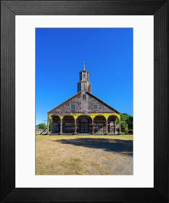 Framed Print : Facade of Church of Quinchao, Quinchao Island, UNESCO, Chiloe Province, Los Lagos Region, Chile Framed Print : Facade of Church of Quinchao, Quinchao Island, UNESCO, Chiloe Province, Los Lagos Region, Chile