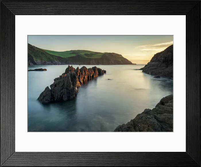 Framed Print : Sunset at Hope Cove in the South Hams, Devon, England. Autumn (September) 2021 Framed Print : Sunset at Hope Cove in the South Hams, Devon, England. Autumn (September) 2021