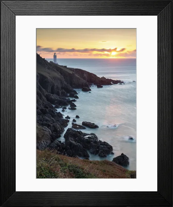 Framed Print : Sunrise over Start Point Lighthouse in the South Hams, Devon, England. Autumn (September) 2020 Framed Print : Sunrise over Start Point Lighthouse in the South Hams, Devon, England. Autumn (September) 2020