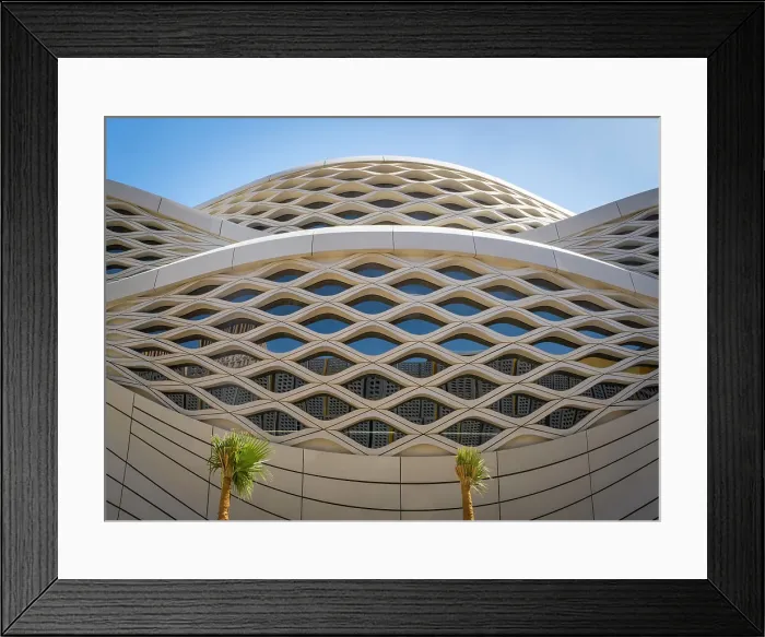 Framed Print : Metro station designed by Zaha Hadid Architects, King Abdullah Financial District (KAFD), Riyadh, Saudi Arabia Framed Print : Metro station designed by Zaha Hadid Architects, King Abdullah Financial District (KAFD), Riyadh, Saudi Arabia
