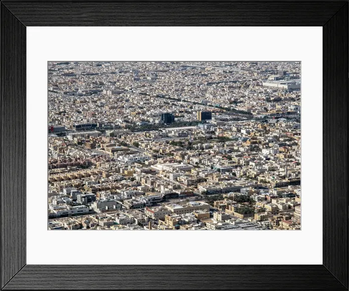 Framed Print : View over the city centre of Riyadh, Saudi Arabia Framed Print : View over the city centre of Riyadh, Saudi Arabia