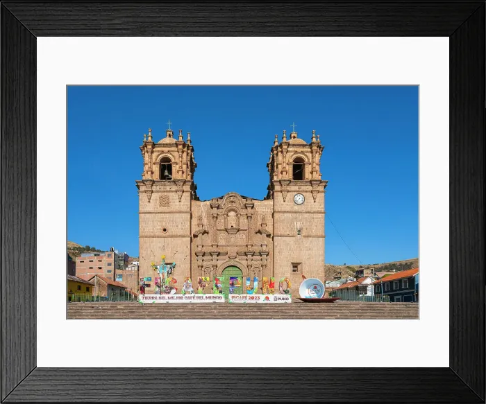 Framed Print : Facade of Puno Cathedral, Puno, Puno Province, Puno Region, Peru Framed Print : Facade of Puno Cathedral, Puno, Puno Province, Puno Region, Peru