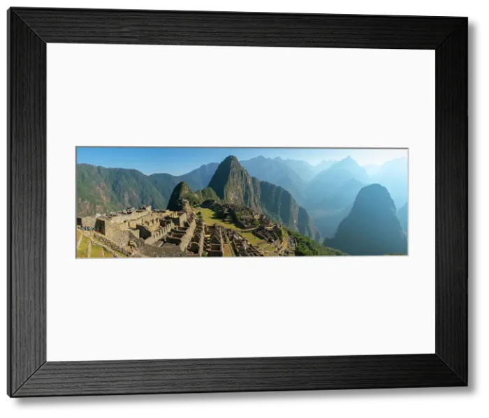 Framed Print : Historic ancient Lost city of the Incas, Machu Picchu on mountain in Andes, Cuzco Region, Peru Framed Print : Historic ancient Lost city of the Incas, Machu Picchu on mountain in Andes, Cuzco Region, Peru