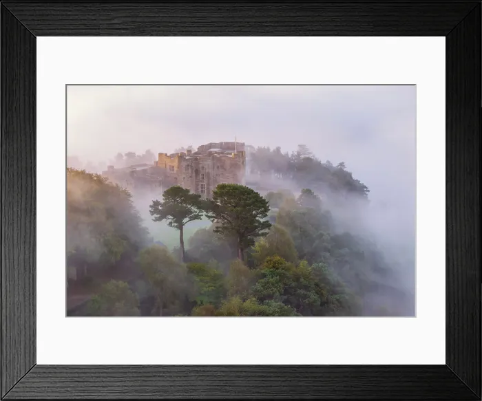 Framed Print : Castle Drogo emerging from morning mist, Dartmoor National Park, Devon, England. Autumn (October) 2023 Framed Print : Castle Drogo emerging from morning mist, Dartmoor National Park, Devon, England. Autumn (October) 2023