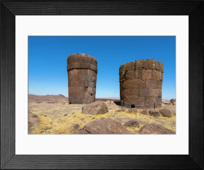 Framed Print : Ancient burial ground Sillustani featuring cylindrical funerary towers, Puno, Atuncolla District, Puno Province, Puno Region, Peru Framed Print : Ancient burial ground Sillustani featuring cylindrical funerary towers, Puno, Atuncolla District, Puno Province, Puno Region, Peru