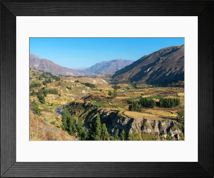 Framed Print : Canyon Colca as seen from Mirador Achoma near Achoma and Chivay, Caylloma Province, Arequipa Region, Peru Framed Print : Canyon Colca as seen from Mirador Achoma near Achoma and Chivay, Caylloma Province, Arequipa Region, Peru